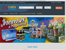 Tablet Screenshot of lacashandcarry.com